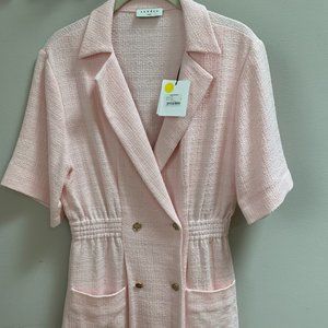 Sandro Blazer Dress -It has pockets! PINK. monochrome -trench trend -make offers